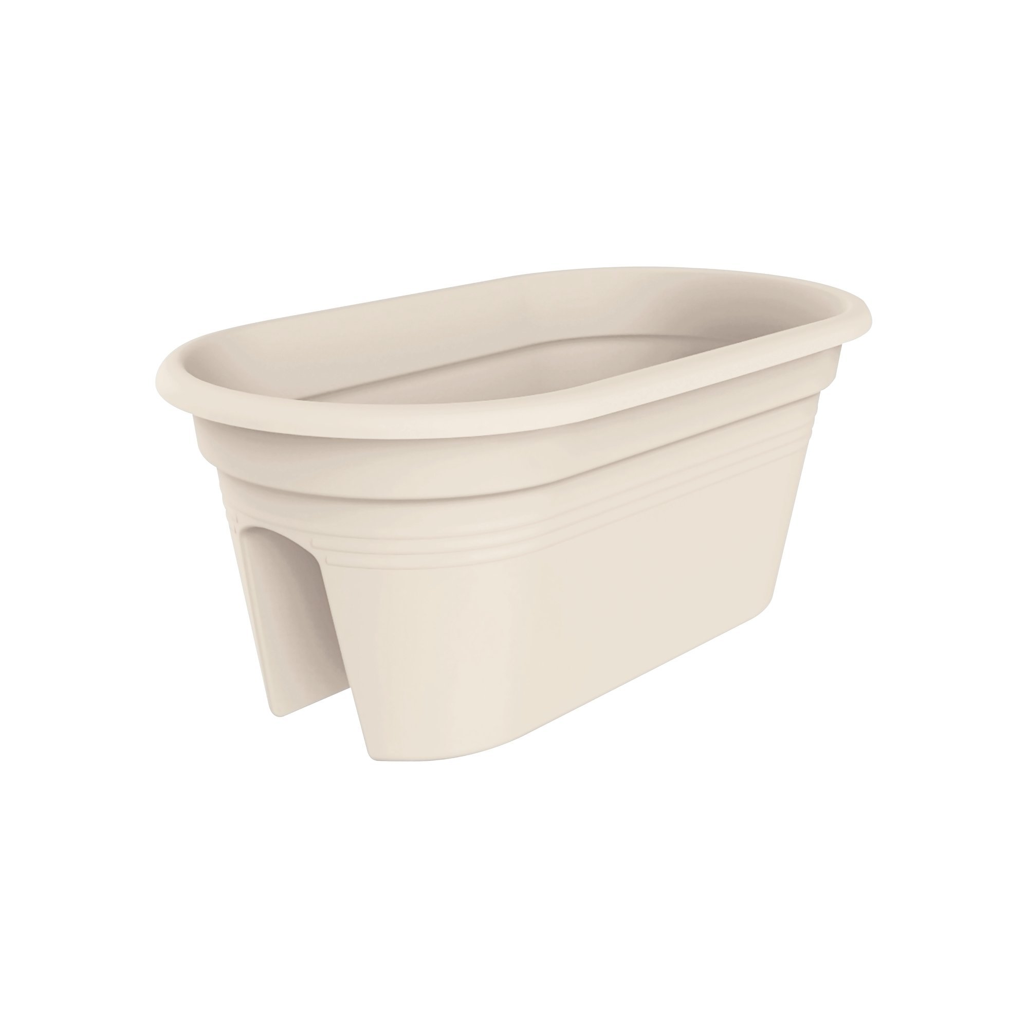Exaco BPC Bridge Cover in Light Beige planters, 4.2 Gal, White