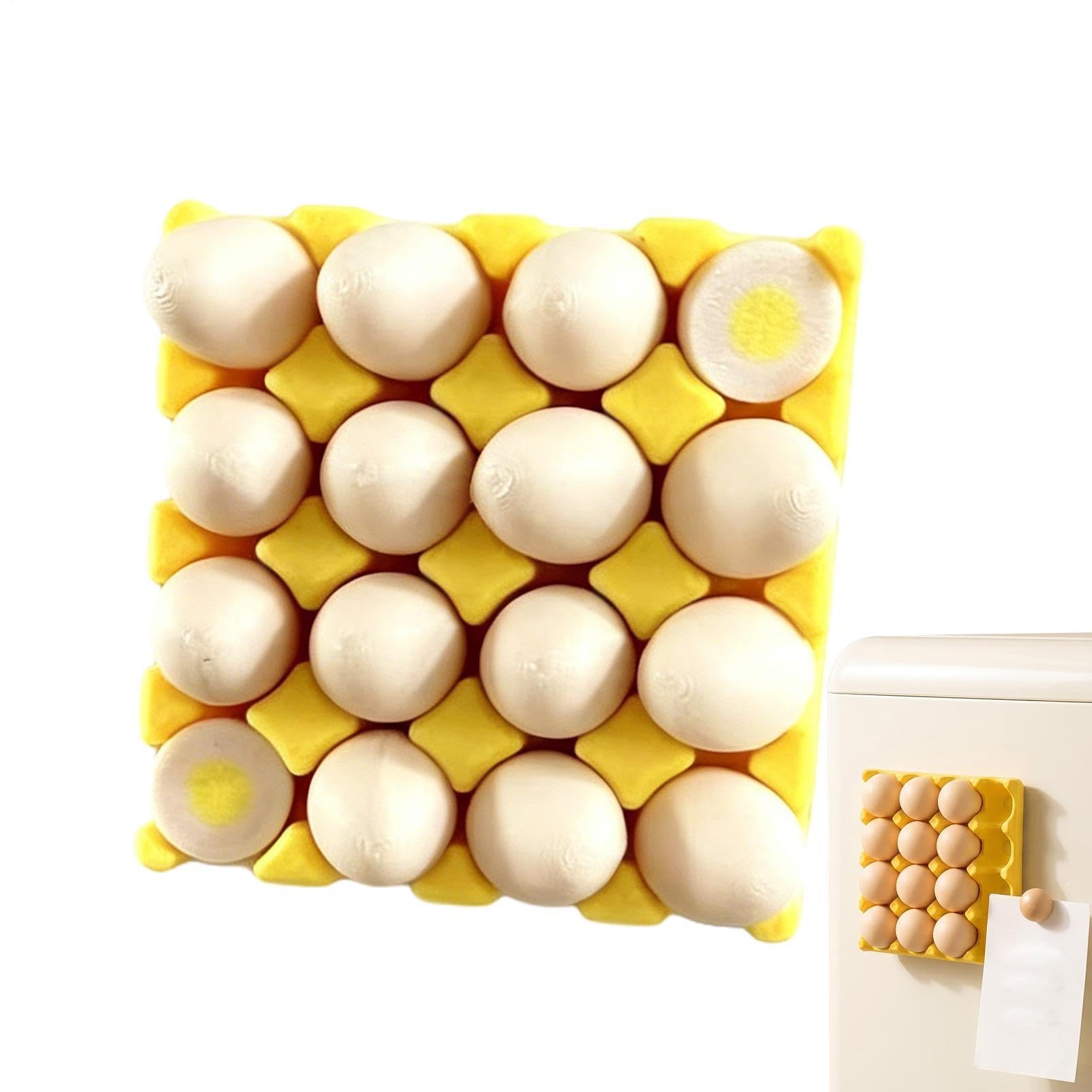Pegatinas magnéticas de pizarra blanca con imanes de huevos antideslizantes