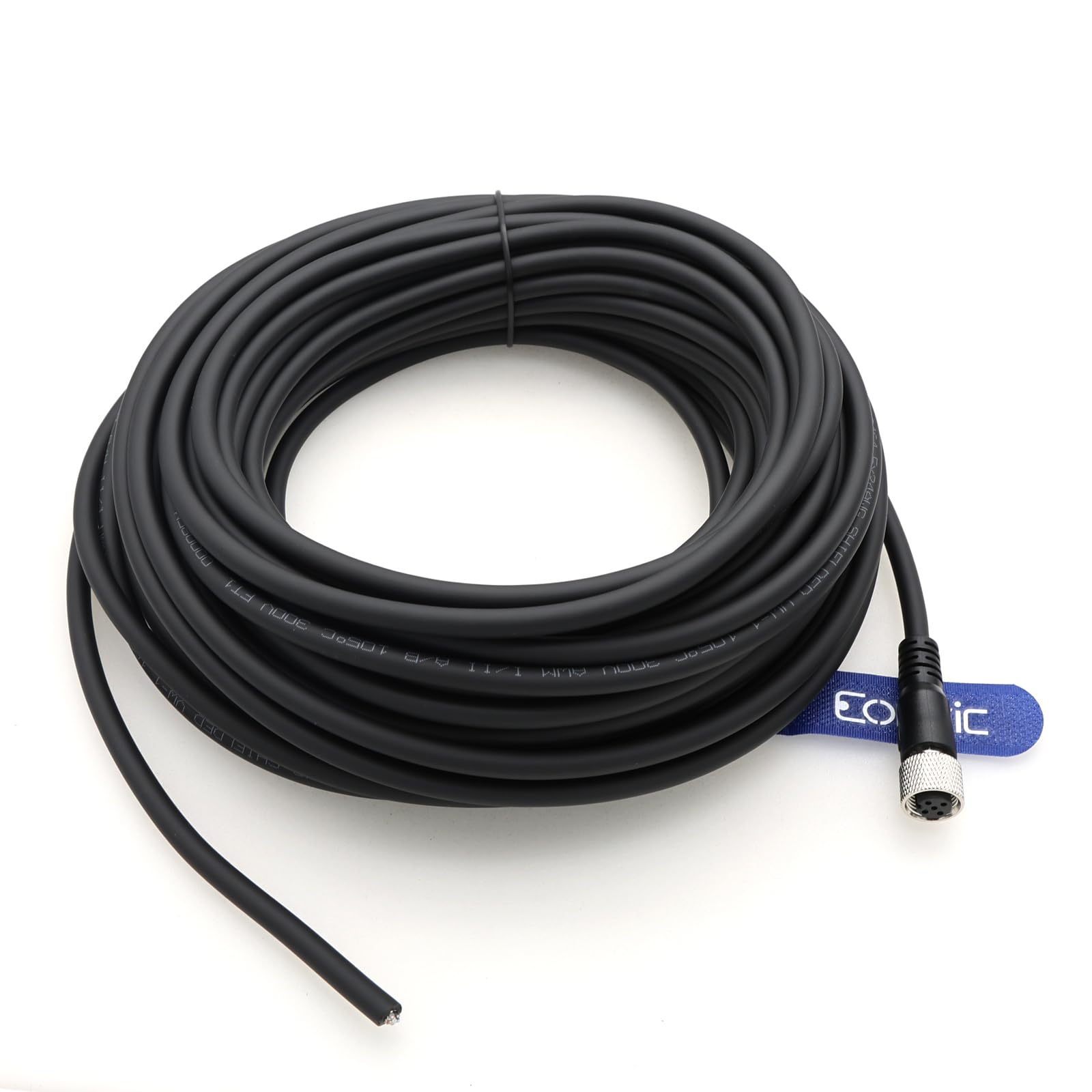 Industrieller M12 5-poliger Luftfahrt-Sensor-Stecker, elektrisches PVC-Kabel, 15 m
