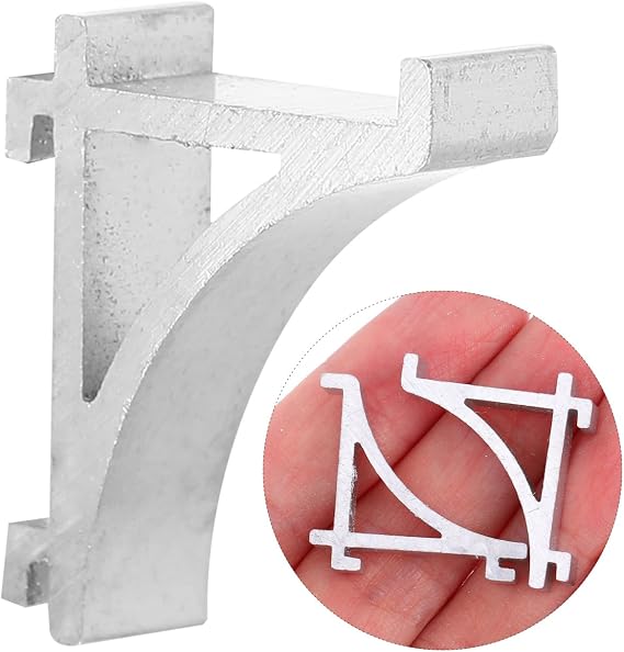 Metal Cooler Shelf Brace Kit 10pcs Aluminum Shelf Clip Support for Refrigerator