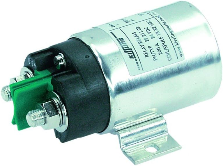 Kissling 29.211.11, 200A relay, 12V coil, side-mount. This relay is environmentally sealed.