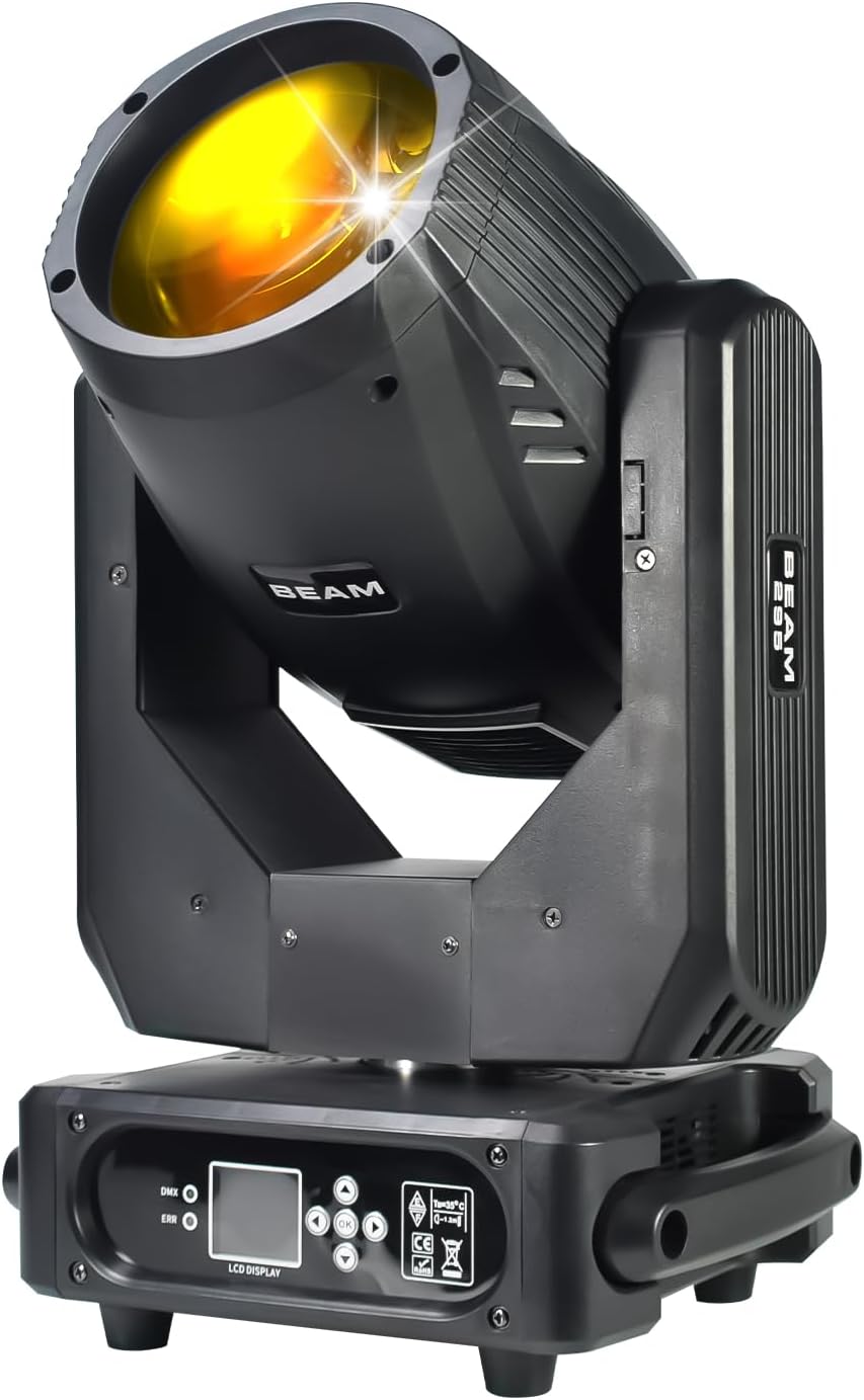 295W Beam Moving Head Light Double Prism Rainbow Effect Sharpy DMX Beam Light for Wedding dj Disco Party