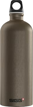 Sigg - Recycled Metal Water Bottle - Traveller - Made in Switzerland - Carbonated Drinks - BPA-Free - 34 Oz