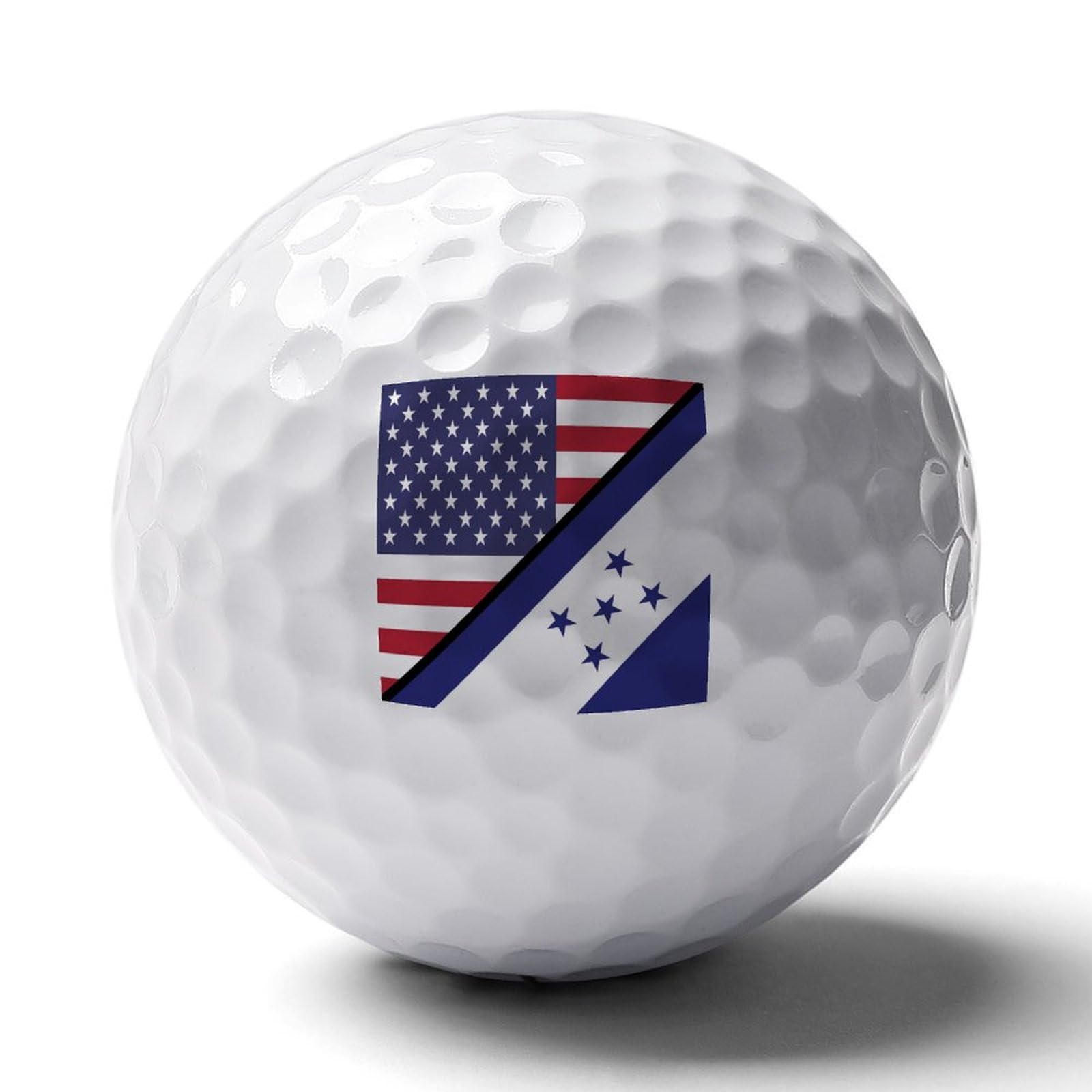 U.S. and Honduras Flag Logo Golf Balls Personalized Ball Custom for Men Women Boyfriend Husband