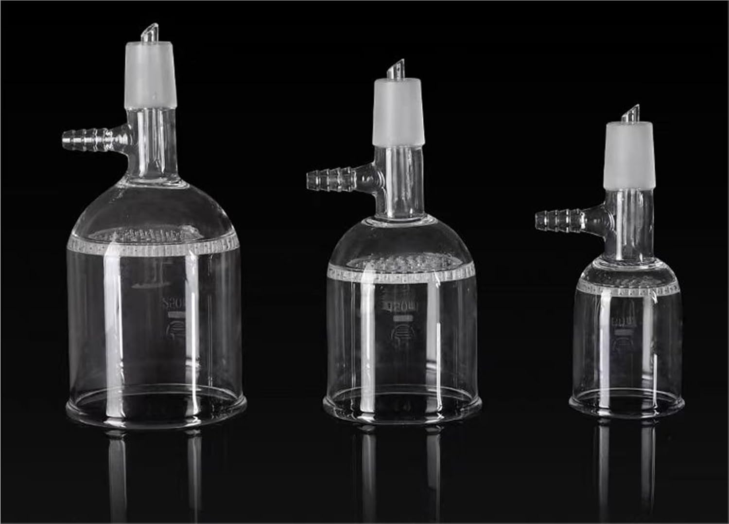 1PCS Suction Filter Funnel with Hole Filter Plate 35ml/60ml/100ml/150ml/250ml/500ml/1000ml 24# Science Lab Tools(60ml)