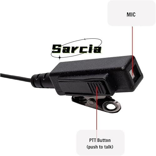 Miniatura 5 de VX-261 Auricular para Motorola Vertex Yaesu Standard VX-230 VX-231 VX-298 VX-350 VX-351 VX-180 EVX-531 2 Way Radio Walkie Talkie Kit de vigilancia