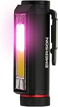 Emerson EM-369 Multi LED Stop Indicator Light, Battery-Operated (3 AAA Batteries), High & Low White Light, Work Light, Flashlight, Magnet on Bottom and Clip, IPX3 Equivalent, w/ Storage Case