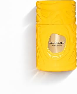 Le Bonheur Marigold Eau de Parfum, 100 ml | Fruity Floral Scent, Mango & Lemon Notes, Raspberry & Ginger, Natural Spray, Unique Bottle Design