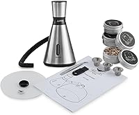 Vista 8 de Elegante kit de ahumador de cócteles – Pistola completa para ahumar bebidas de whisky con 8 sabores de virutas de madera, cúpula y accesorios, añade