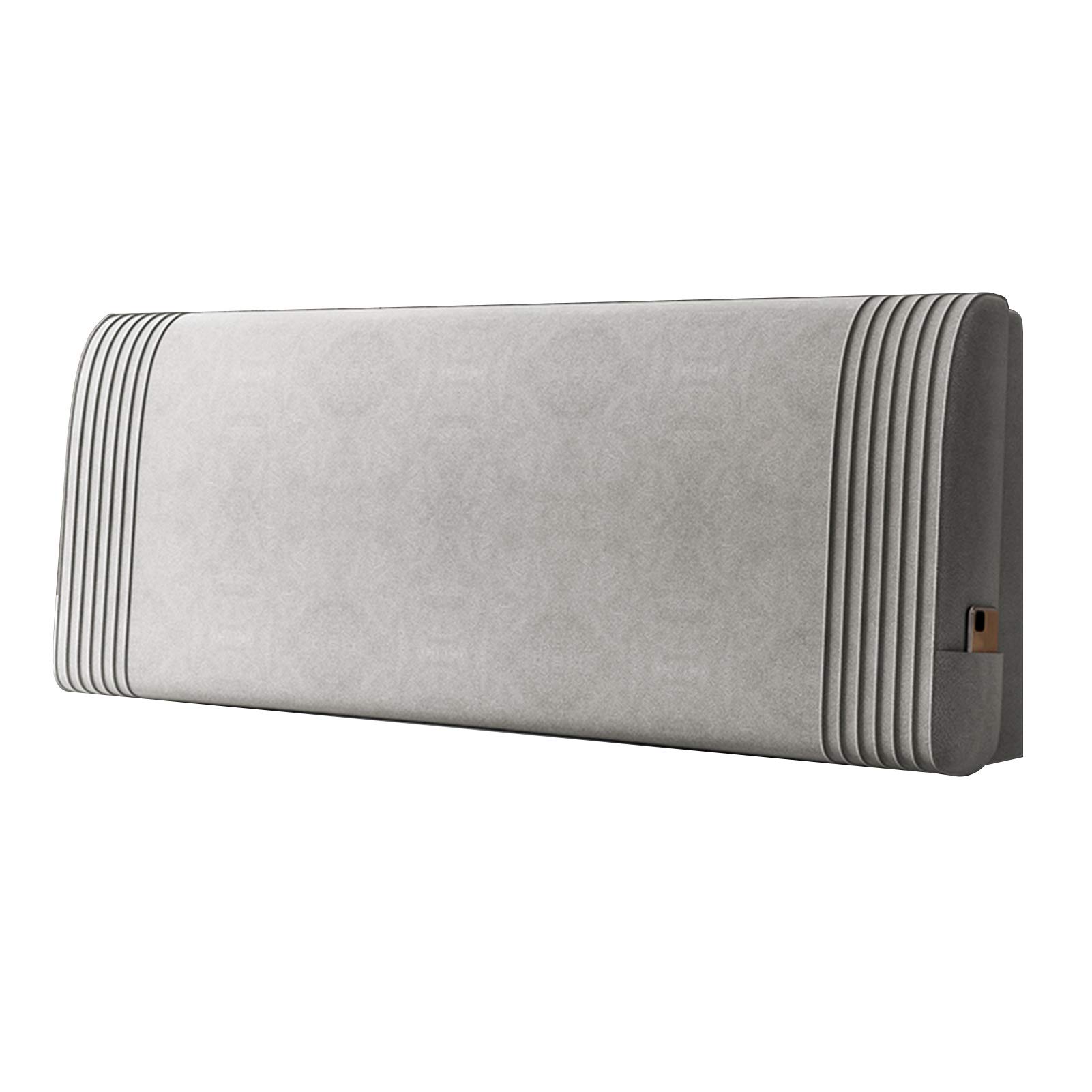 LIANGJUN Headboard Bed backrest Cushion, Large Backrest Reading Pillow, Head Anti-Collision Upholstered, Home Bed Decoration for Hotel Bedroom, Washable Cover, 6 Colors