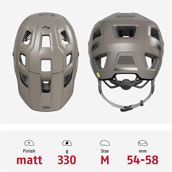 ABUS MTB Helmet MoDrop MIPS, Grey, M