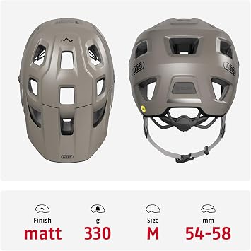 ABUS MTB Helmet MoDrop MIPS, Grey, M