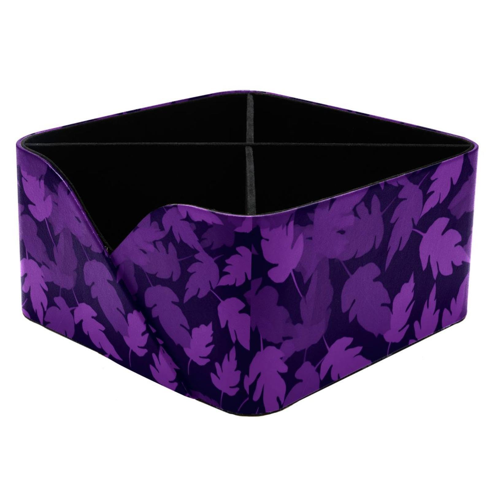 Boîte de rangement feuilles violettes pour stopper le désordre de maison