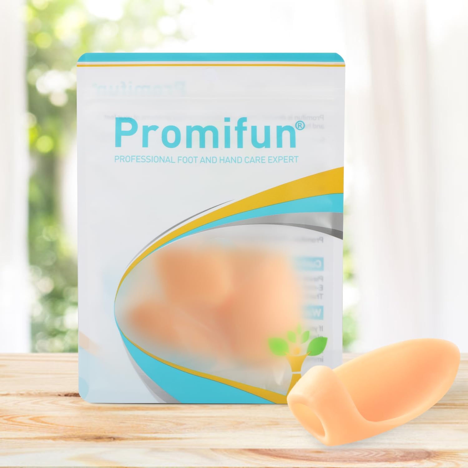 Promifun Gel Bunion Protector Shield, 10 Pack of Bunion Pads and Cushions, Bunion Guard for Big Toe, Relieve Foot Pain from Friction, Rubbing and Pressure - Beige