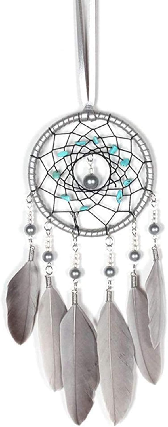 Feather Dream Catcher Car Interior Rearview Pendant