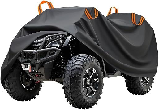ATV Cover for Segway Powersports Villain SX10 P 2024-2025, All-Weather Outdoor Quad Bike Cover, Tear Resistant ATV Cover with 4 Reflective Strips, Rain and Snow Protection Cover