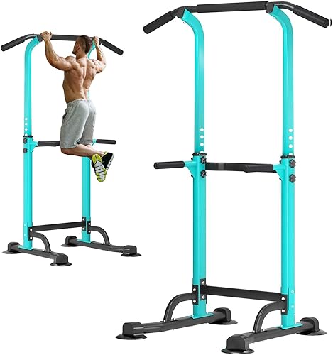 Miniatura 14 de Soges Power Tower - Estación de barras de tracción y fondos, estación de fondos con soporte independiente para gimnasio en casa