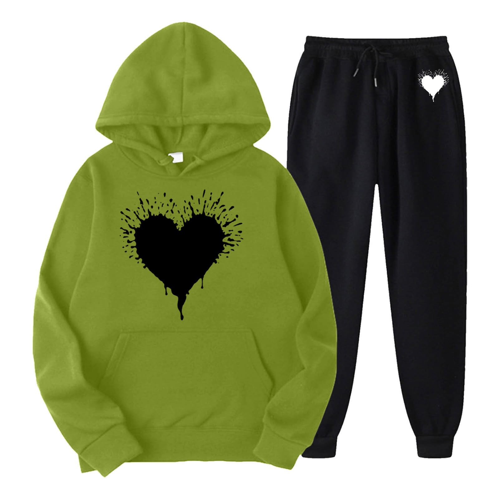 Completi da donna in due pezzi Completi Felpa con cappuccio e pantaloni sportivi lunghi Set da allenamento per jogger Tute da ginnastica autunnali