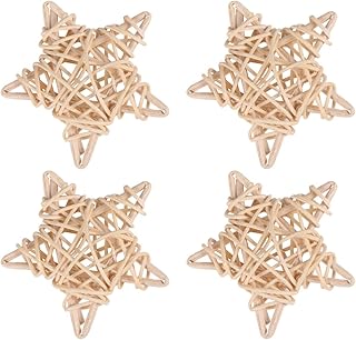 Alasum 4Pcs Rattan Rabbit Toys Pet Toy Teething Toy Rabbit Activity Toy Small Animal Activity Toys Pets cage Treat Wicker Willow Ball Rabbit Toys for Bunnies chew Hamster Supplies