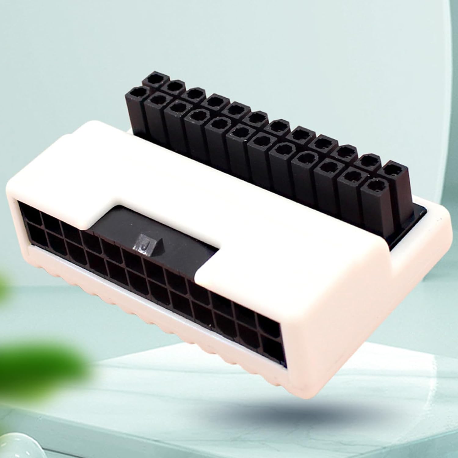 24Pin Power Supply Jumpers Bridge Tool 90 Degree Angled Changer for Mainboard Motherboard Desktops Supply Motherboard Cable Management