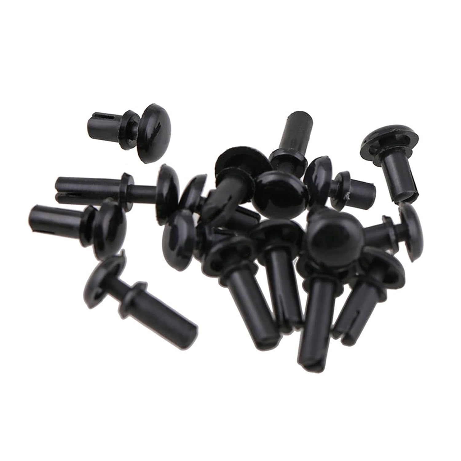 Nylon Fasteners, 50pcs R3570 -R5075 Nylon R Type Expansion Rivet Nut Clamping Screw Nail Fixing Buckle for PC Board Hardware Fasteners