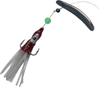 Montaje Plomb Twist Octopus Señuelo de pesca para carnívoros: Perca, Lucioperca, lucioperca, lucioperca, negro y bajo … Montura lista para usar en una bobina de espuma