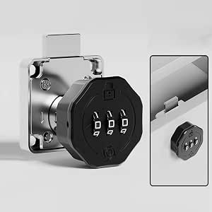 Fs Drawer Lock Combination Cam Lock 3-Digit keyless Cabinet Door Locks for Storage ...