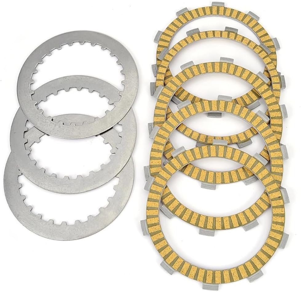 Motorcycle Clutch Friction Plates Motorcycle Clutch Friction Plates Steel Disc Kit For XL125V For Varadero 2001-2011 For VT125 For Shadow 125 1998-2000