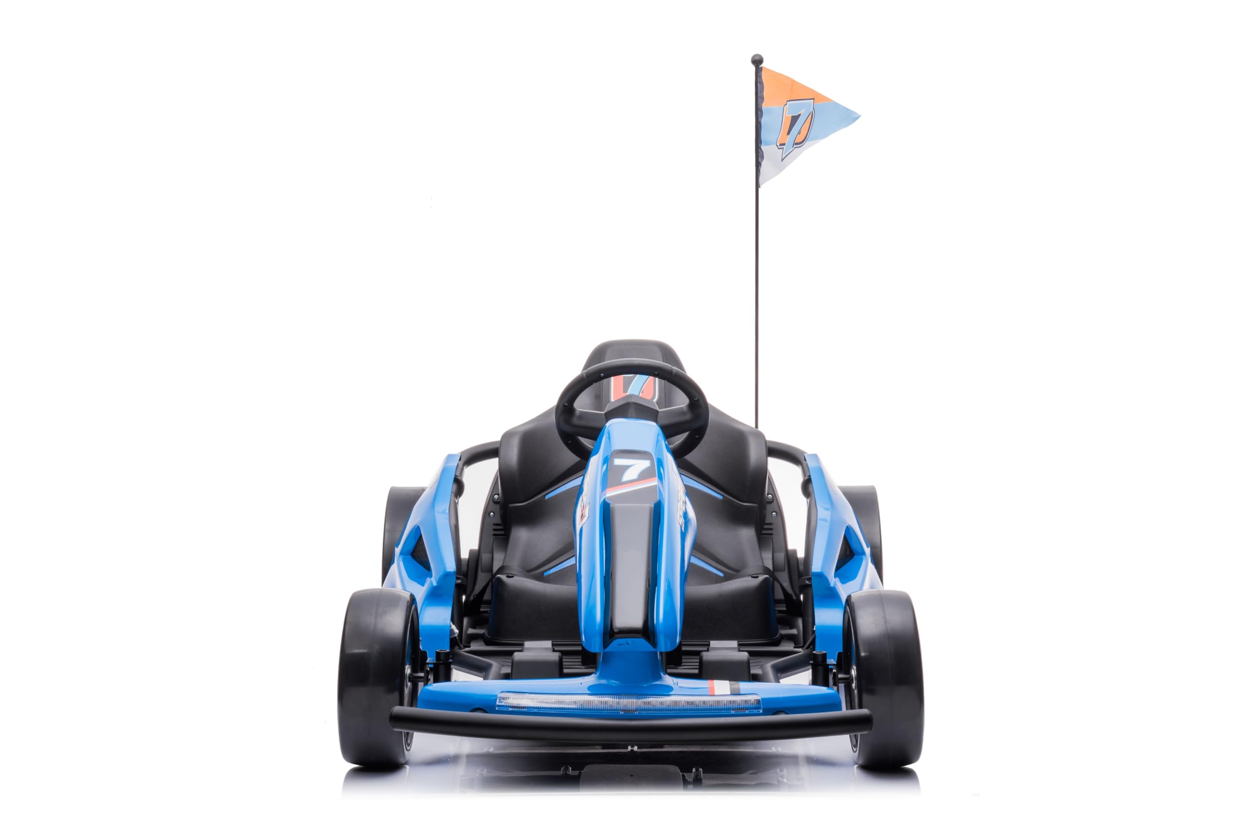 Samochód sportowy dla dzieci - elektryczny samochód typu "Ride-on (3-8 lat) — niebieski