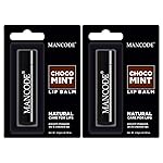 Mancode Nourishing Lip Balm, 4.5g each Pack of 2 – Choco Mint Lip Moisturizer For Dry & Chapped Lips Enriched With Castor Oil, SPF Infused Lip Care Ideal for Men