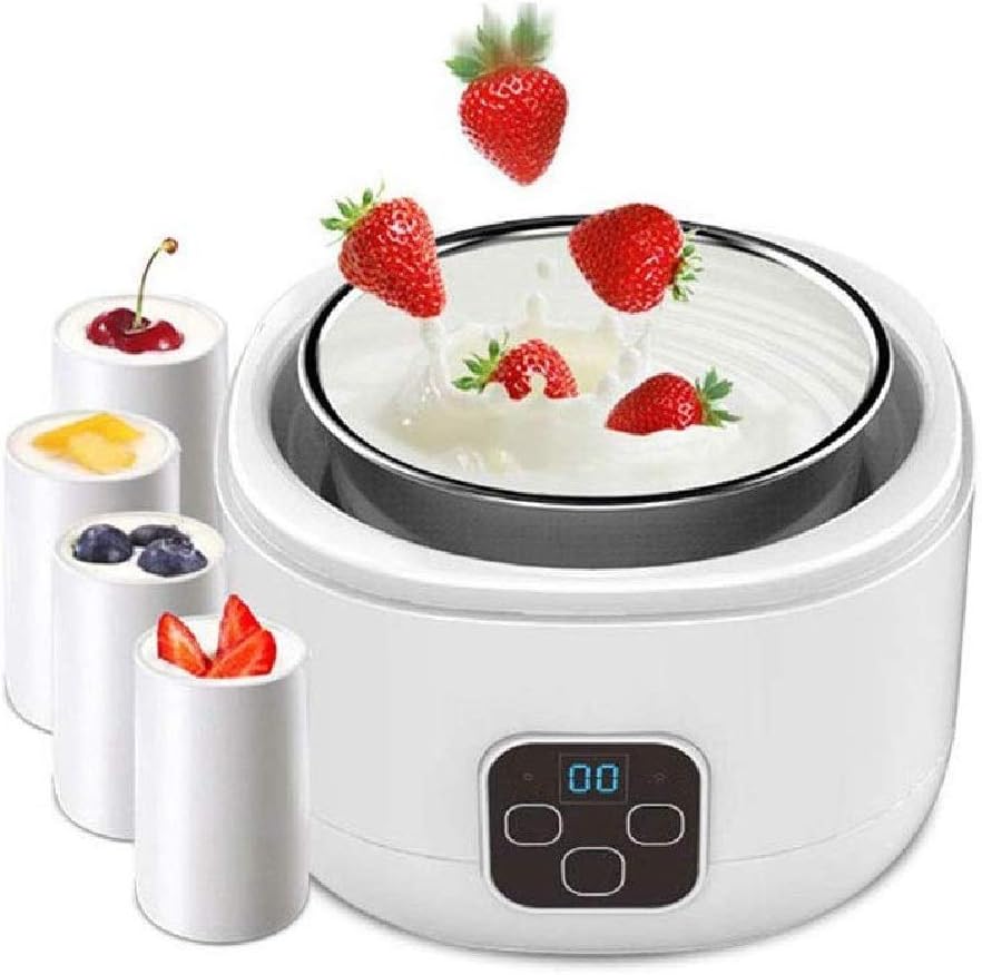 Automatic Yogurt Machine -Yogurt Machine - Automatic Yogurt Maker Machine,Customize to Your Flavor and Thickness Electric Maker,White