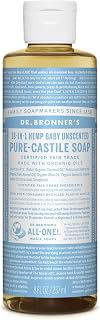 Dr. Bronner's - Pure-Castile Liquid Soap (Baby Unscented, 8 Fl Oz)