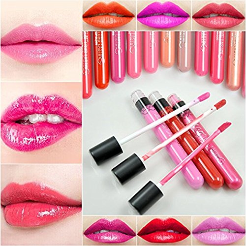 Chialstar Lip Gloss Stick Makeup Waterproof Velvet Matte 24 Full Color Lipstick and Chialstar Storage Bag (24pcs) by Chialstar