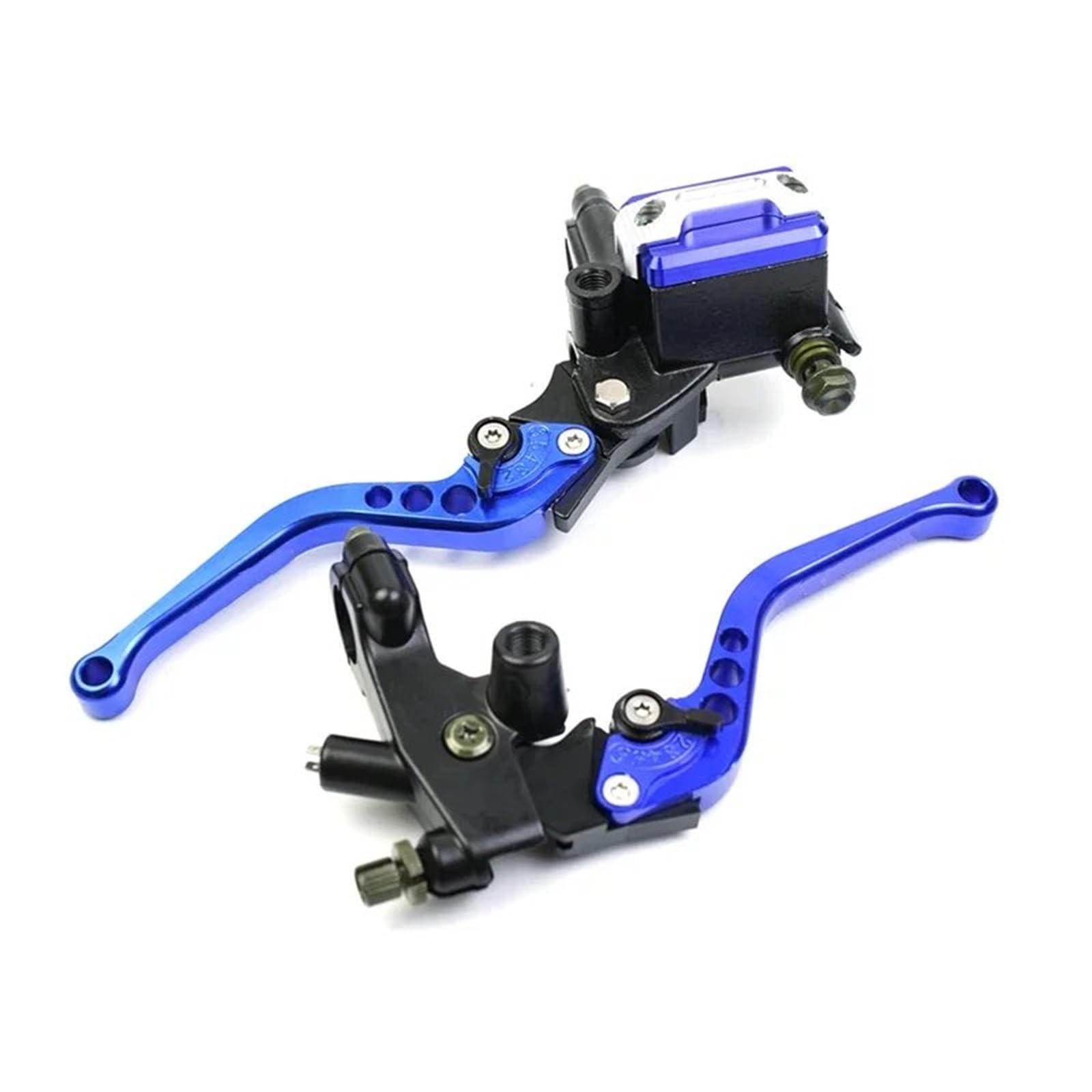 TINGYUS Motorbike Brake Lever Universal 22mm Motorcycle Brake Clutch Lever Reservoir Compatible(Blue)