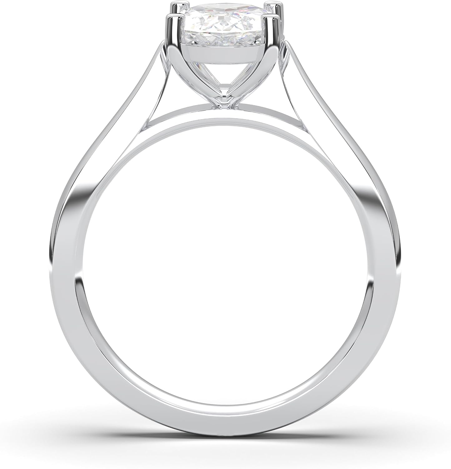 IGI Certified 1Ct to 4Ct Oval Shape F/VS Lab Grown Diamond Solitaire Engagement Rings For Women Made in Solid Gold