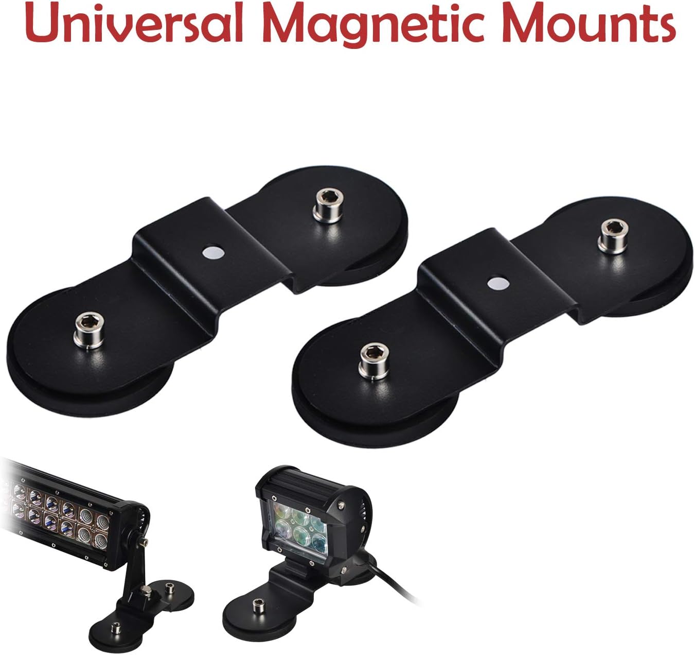 omotor Universal Magnetic Base Powerful Mount Bracket Sucker Holder Roof/Hood Led Light Bar Offroad