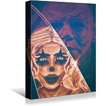 Wewejia Halloween Canvas Painting Wall Art Halloween Michael Myers Clown Picture Poster Prints Dark Halloween Wall Art For Living Room Office Modern Wall Decor Ready to Hang