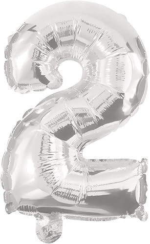 12 Inch Airfilled Silver Foil Balloon 2