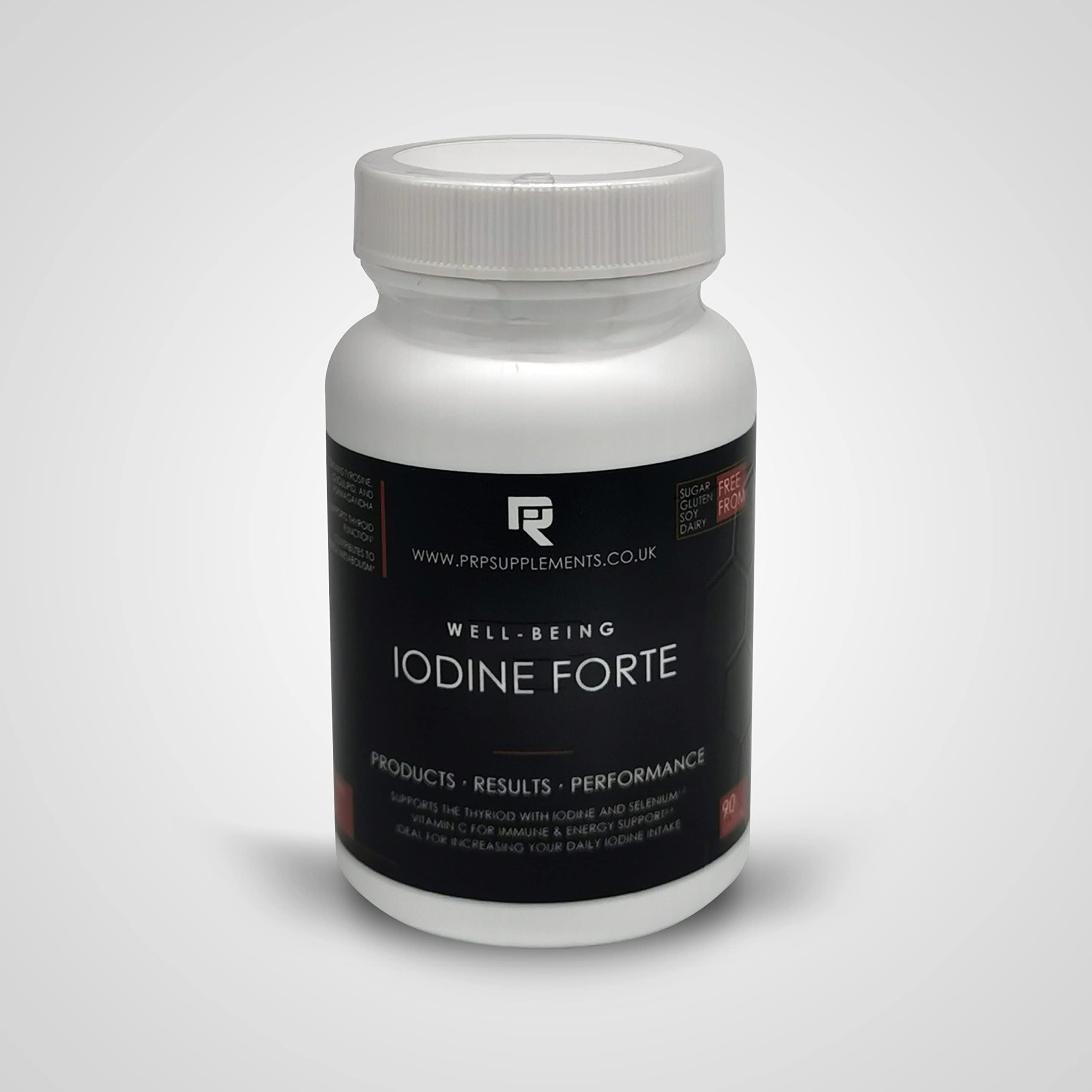 Thyroid Support | Iodine Forte Containing Iodine & Selenium | 90 Vegetarian and Vegan Capsules