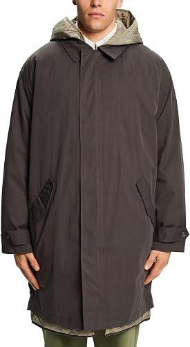 ESPRIT 113EE2G301 Chaqueta, 020/DARK Grey, L para Hombre