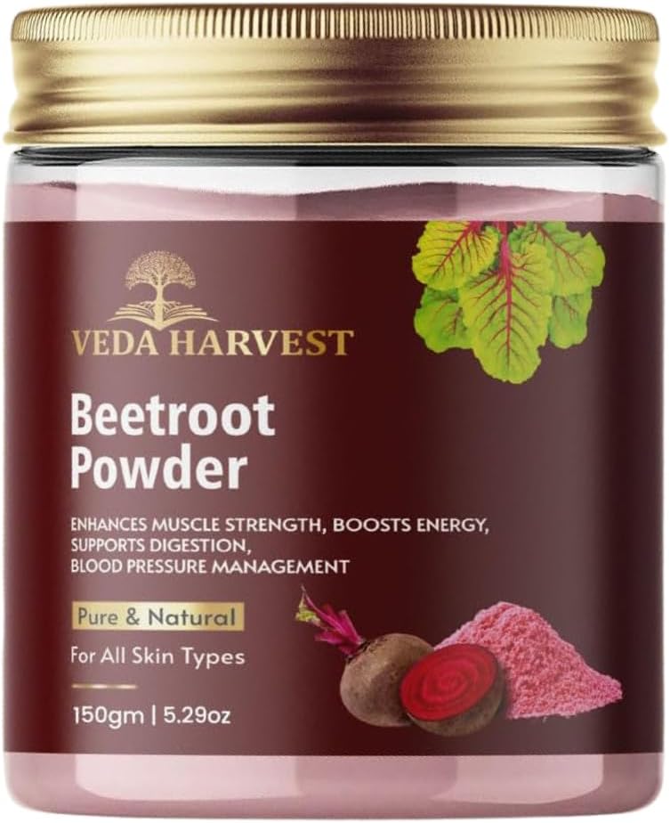 beetroot powder 150gm for face | lips | hair | drinking | Eating | immunity | Pre -Workout | Improves Heart Health & Support Blood Pressure Level |Eco-Friendly Glass Jar