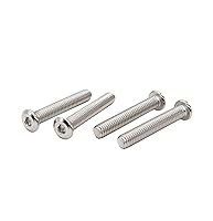 Vista 60 de binifiMux 10 unids M6 x 1.575 in tapa plana Allen pernos remaches tornillos de conexión para muebles 304 acero inoxidable