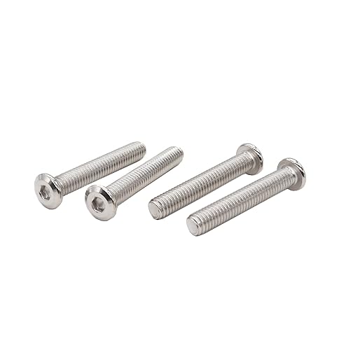 Miniatura 60 de binifiMux 10 unids M6 x 4.724 in Remache Avellanado Socket Cap Tornillos Tornillos Conexión 304 Acero Inoxidable