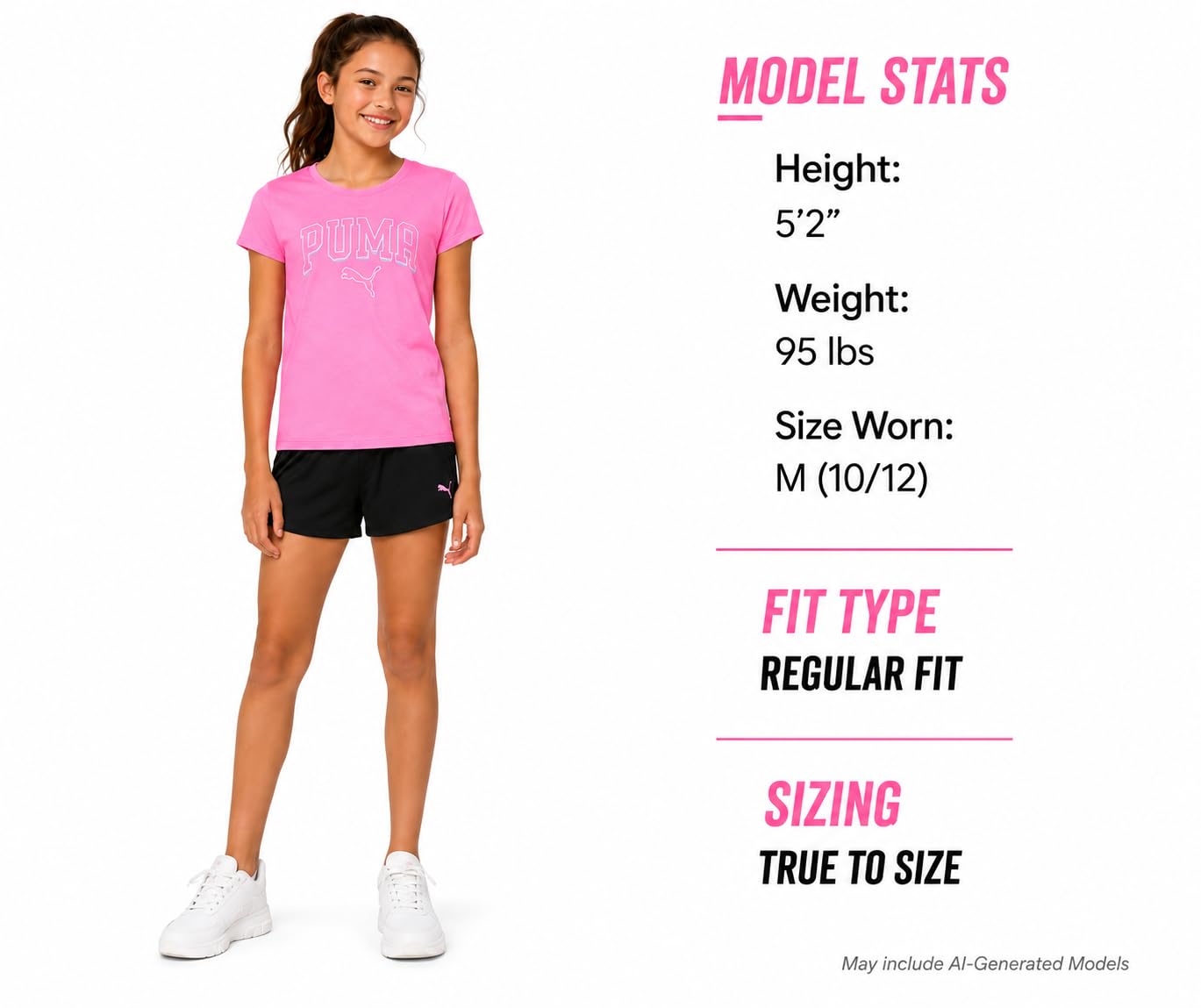 PUMA Conjunto Corto (Pack de 3) para Niñas
