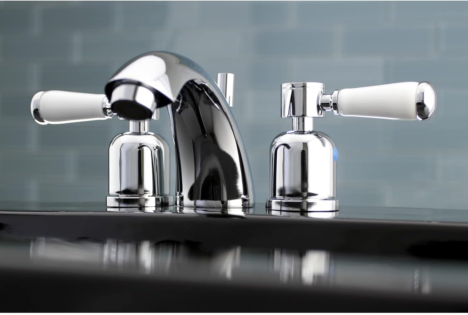 Kingston Brass KB8951DPL Mini-Widespread Bathroom Faucet, Polished Chrome
