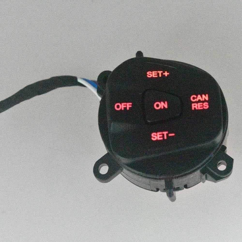 Przełącznik kolumny kierownicze Przełącznik tempomatu samochodowego System prędkości z kablem pasującym do Fiesta MK7 MK8 Ecosport 2013-2015 przełącznik drążka kierowniczego(Red one set)