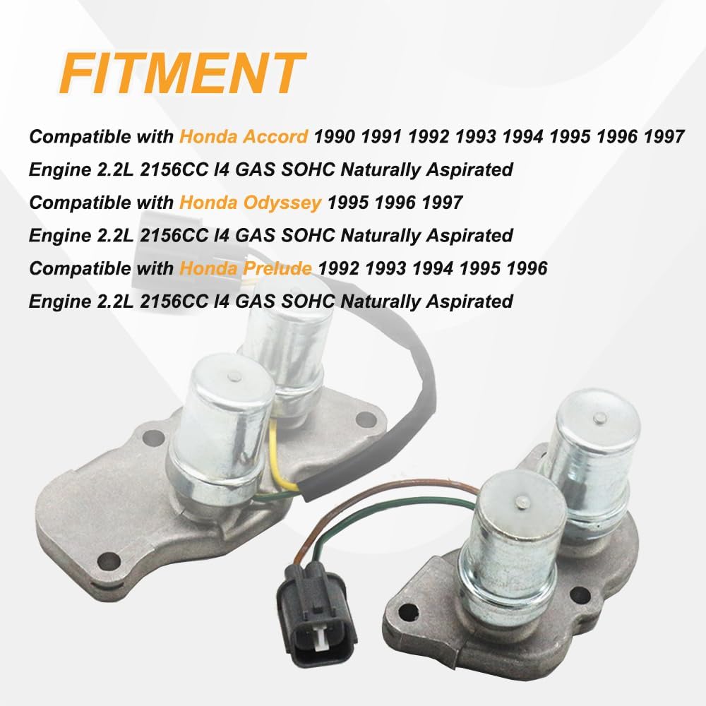 Transmission Shift Control and Lockup Solenoid Kit,Compatible with Honda Accord 1990-1997,Odyssey 1995-1997,Prelude 1992-1996 Replace OE# 28200-PX4-014/28300-PX4-014/28300-PX4-003/28200-PX4-003