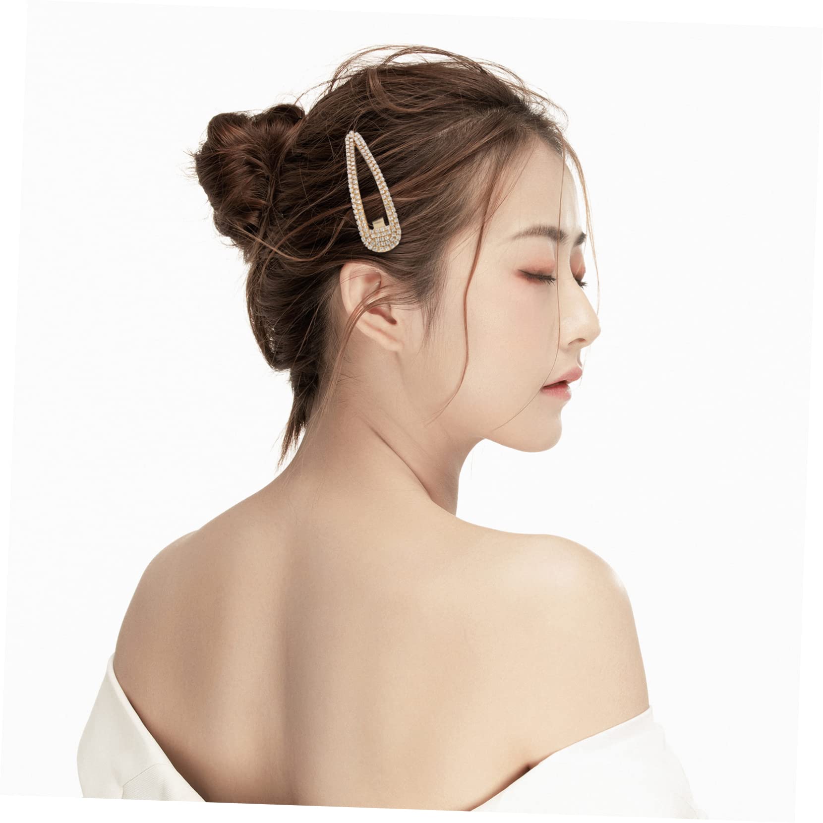 Didiseaon 50 Pièces pince à cheveux strass pinces à cheveux en strass pour femmes Pince à cheveux en métal pinces cheveu hairpin barrettes à cheveux épingle à cheveux pinces à cheveux