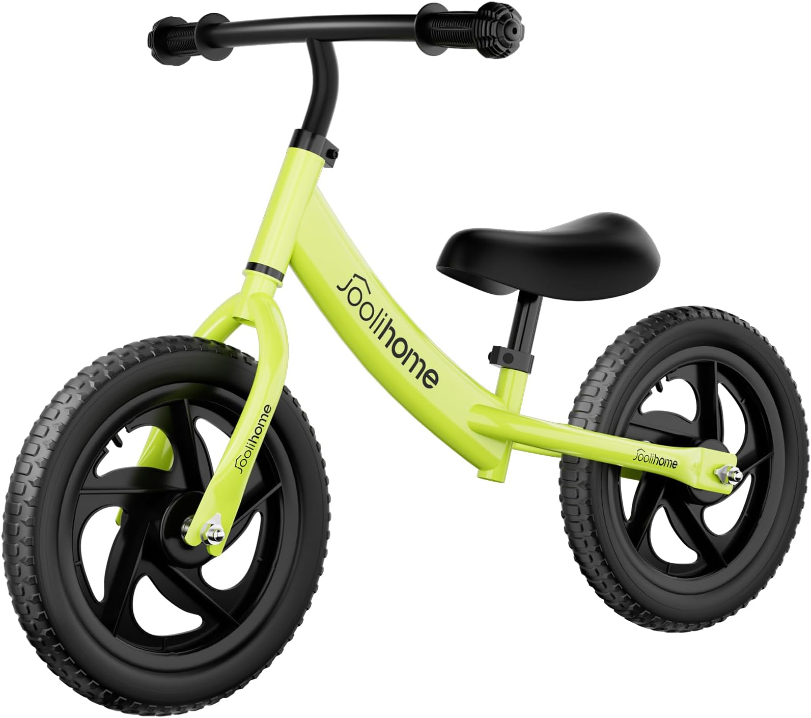Stream 12" Balance Bike Carbon Steel Frame No Pedal Walking Balance Bike Training Bicycle for Kids and Toddlers 2- to 6 Years Old (green2)