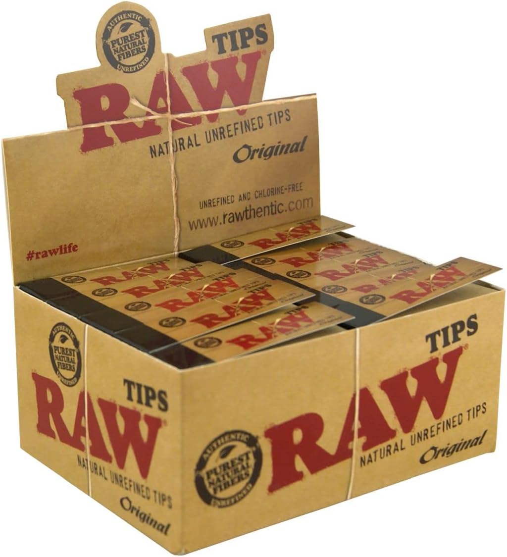RAW Set of 3 Fine Unperforated Filters for Natural Unbleached Filter 3 Boxes (150 Pounds)